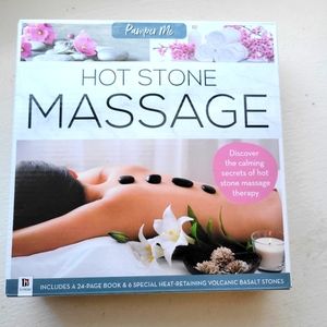 New in box massage stones and book